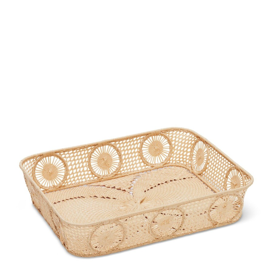 Home Decor AERIN Office Accessories | Raffia Desk Tray