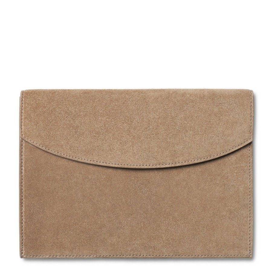 Fashion AERIN Clutches & Pouches | Suede Envelope Clutch