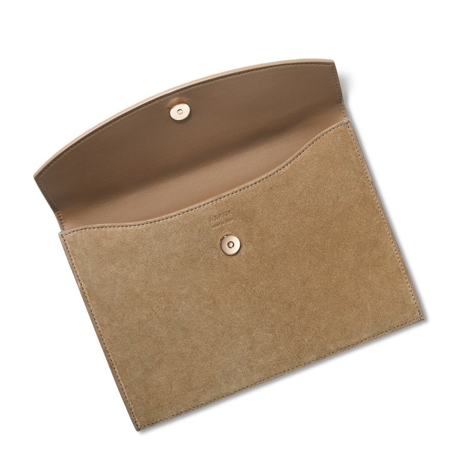 Fashion AERIN Clutches & Pouches | Suede Envelope Clutch