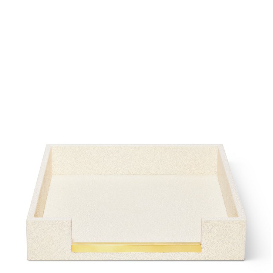 Home Decor AERIN Office Accessories | Shagreen Paper Tray