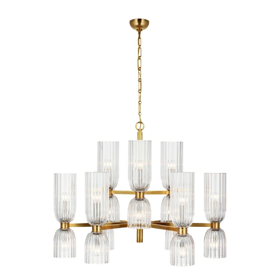 Lighting AERIN Chandeliers | Asalea Medium Two-Tier Chandelier