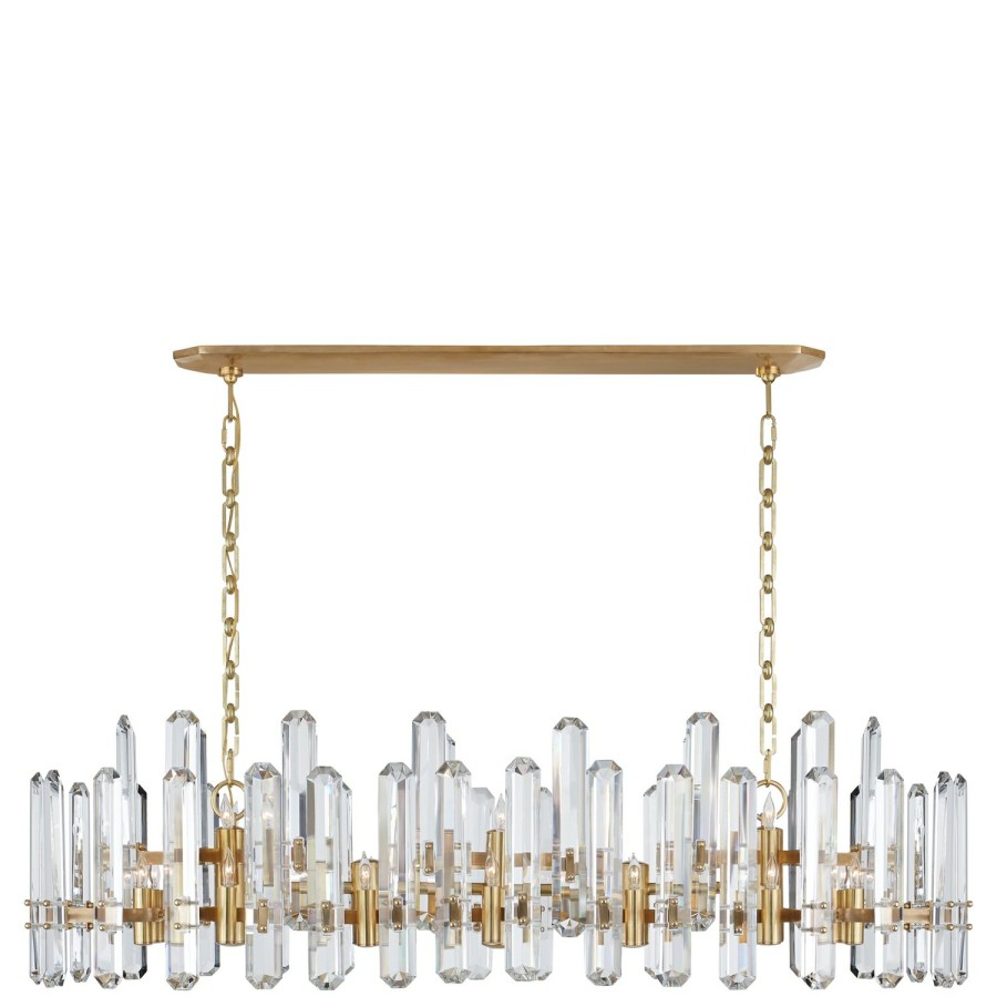 Lighting AERIN Chandeliers | Bonnington Large Linear Chandelier