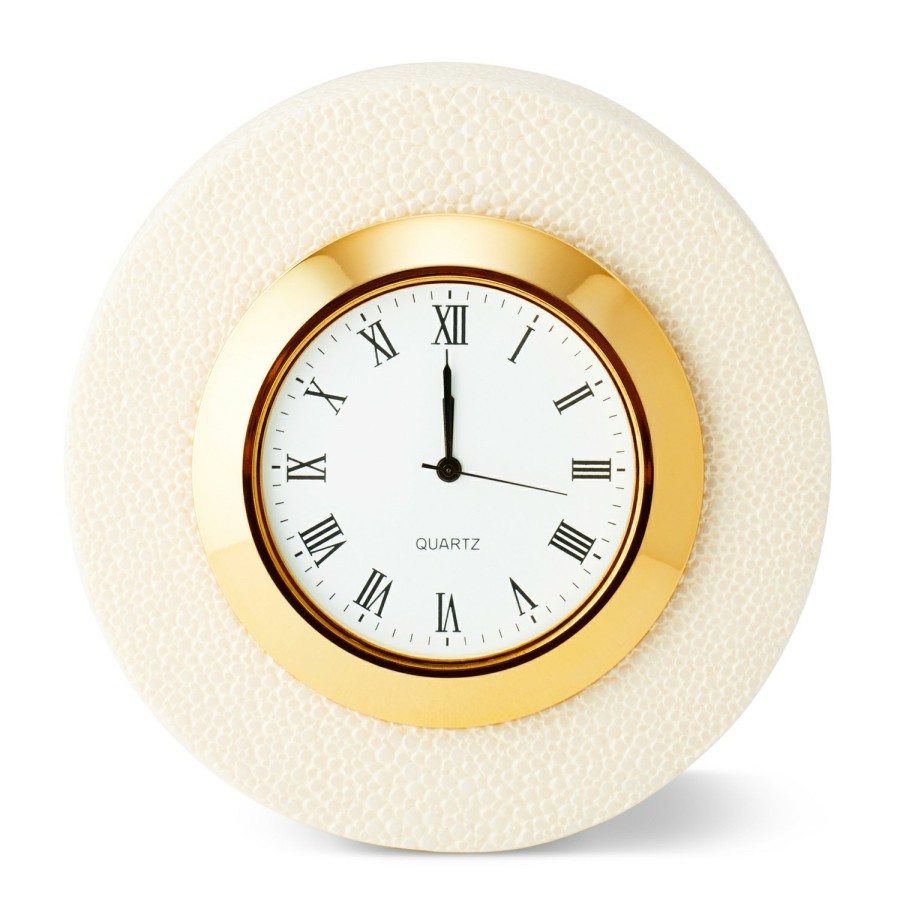 Home Decor AERIN Office Accessories | Shagreen Desk Clock