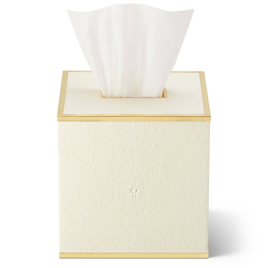 Home Decor AERIN Bathroom Decor | Classic Shagreen Tissue Box Cover