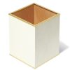 Home Decor AERIN Bathroom Decor | Classic Shagreen Wastebasket