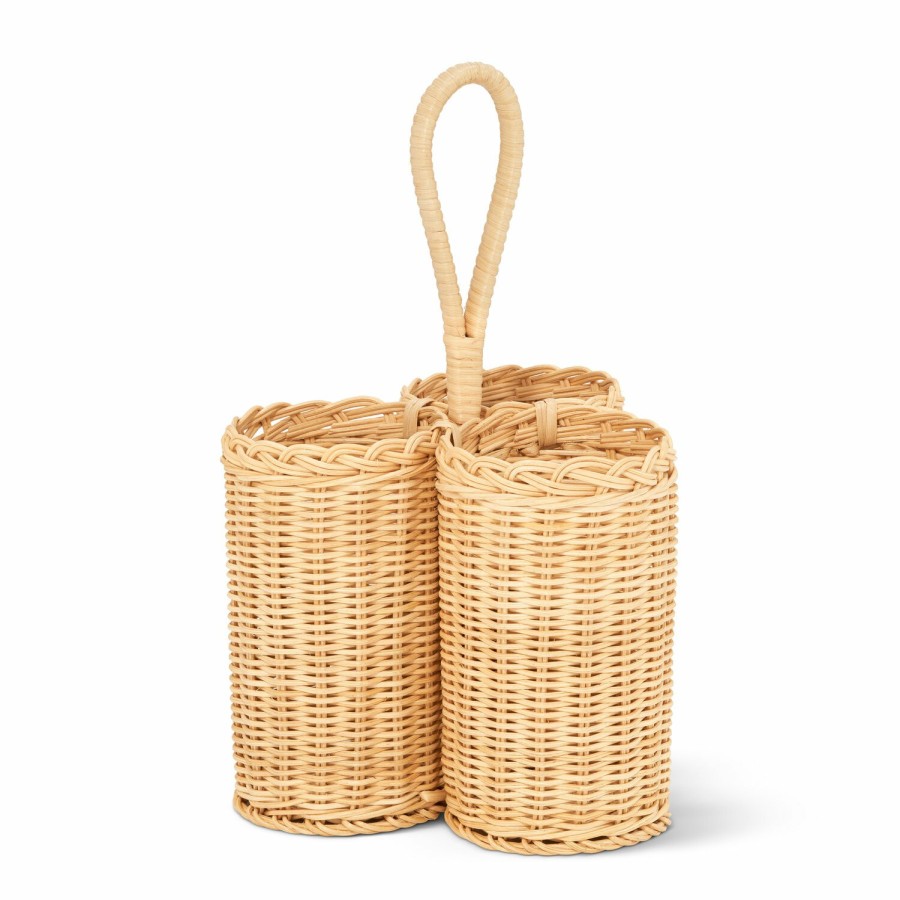 Tabletop & Bar AERIN Serveware | Freya Wicker Entertaining Caddy