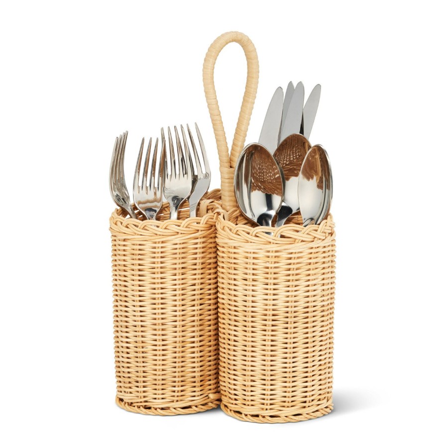 Tabletop & Bar AERIN Serveware | Freya Wicker Entertaining Caddy