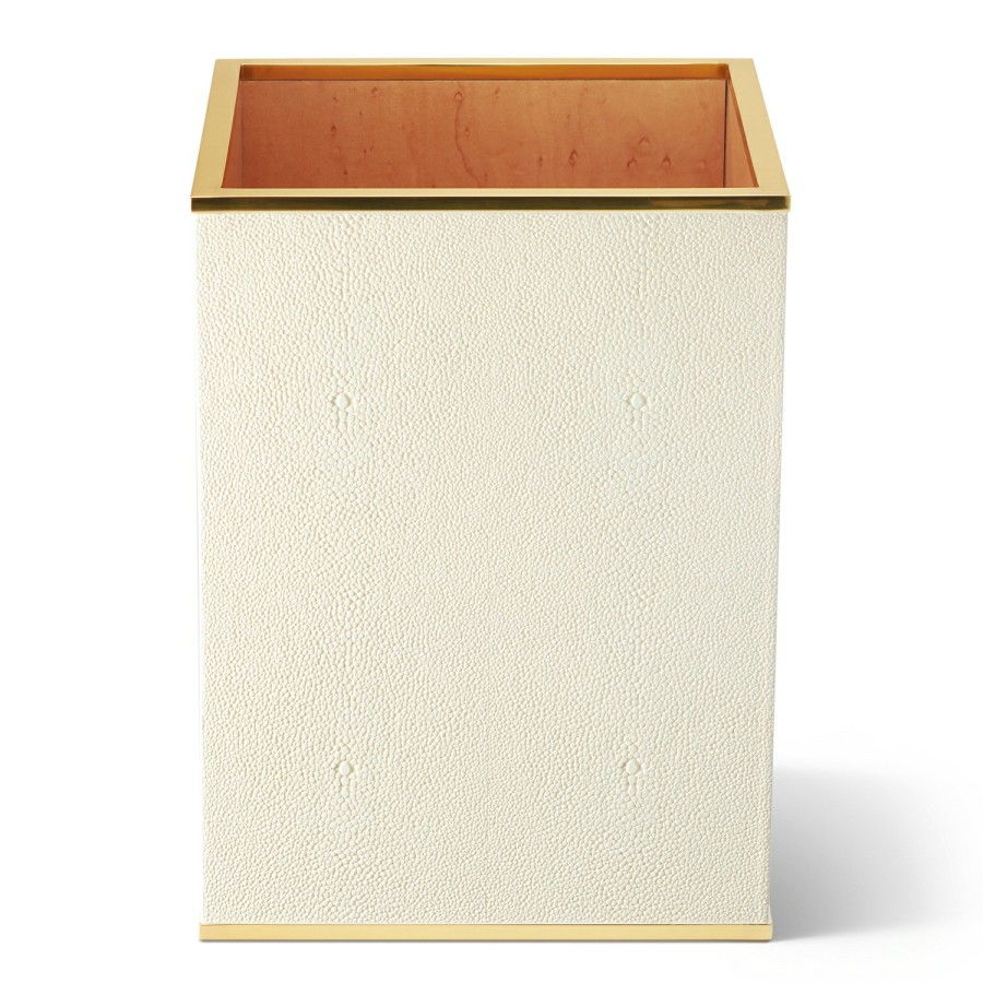 Home Decor AERIN Bathroom Decor | Classic Shagreen Wastebasket