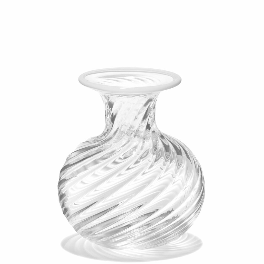 Home Decor AERIN Vases & Cachepots | Clementina Swirl Stripe Texture Bud Vase