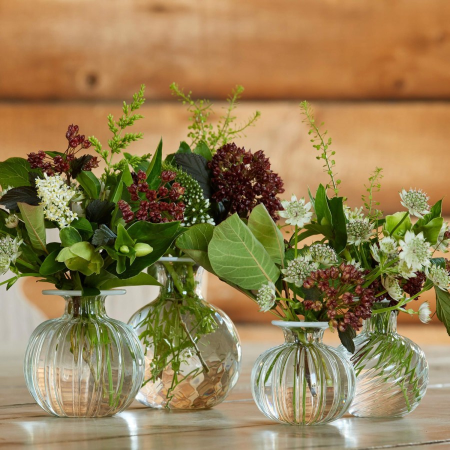 Home Decor AERIN Vases & Cachepots | Clementina Swirl Stripe Texture Bud Vase