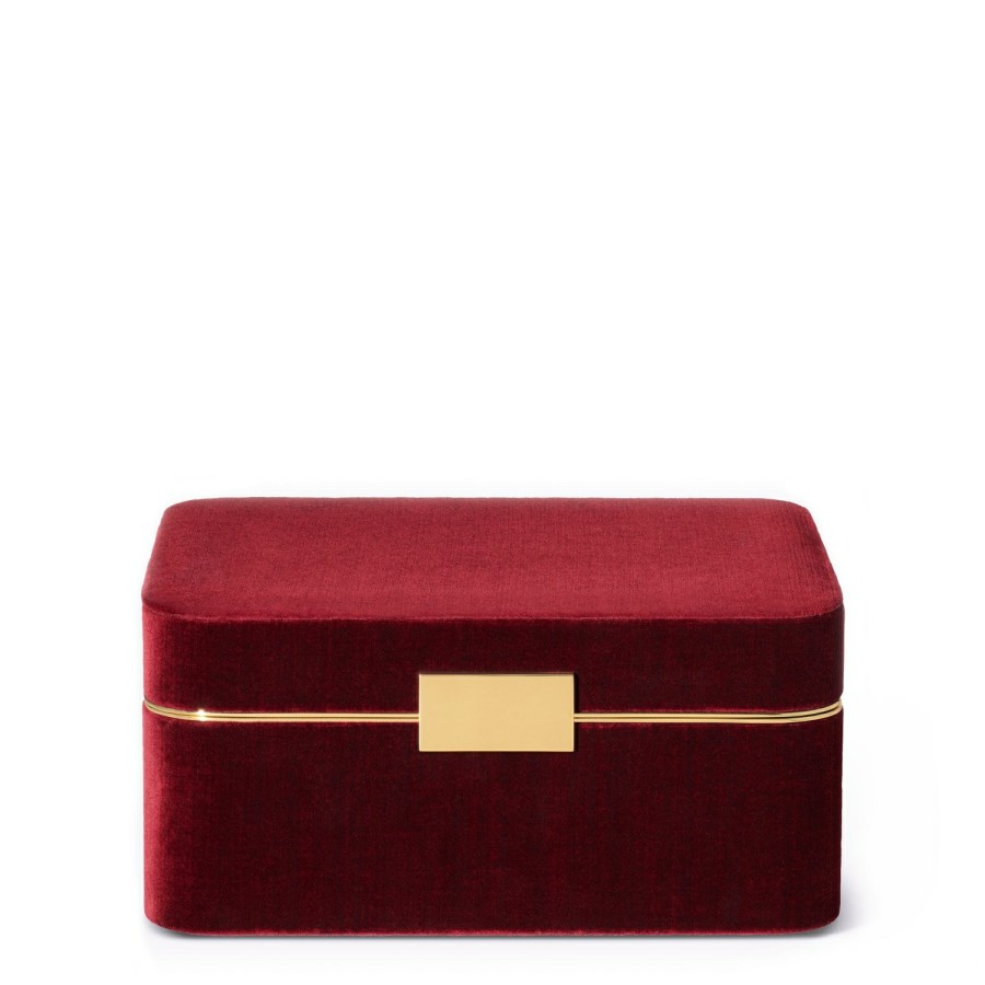 Home Decor AERIN Jewelry & Decorative Boxes | Beauvais Velvet Jewelry Box