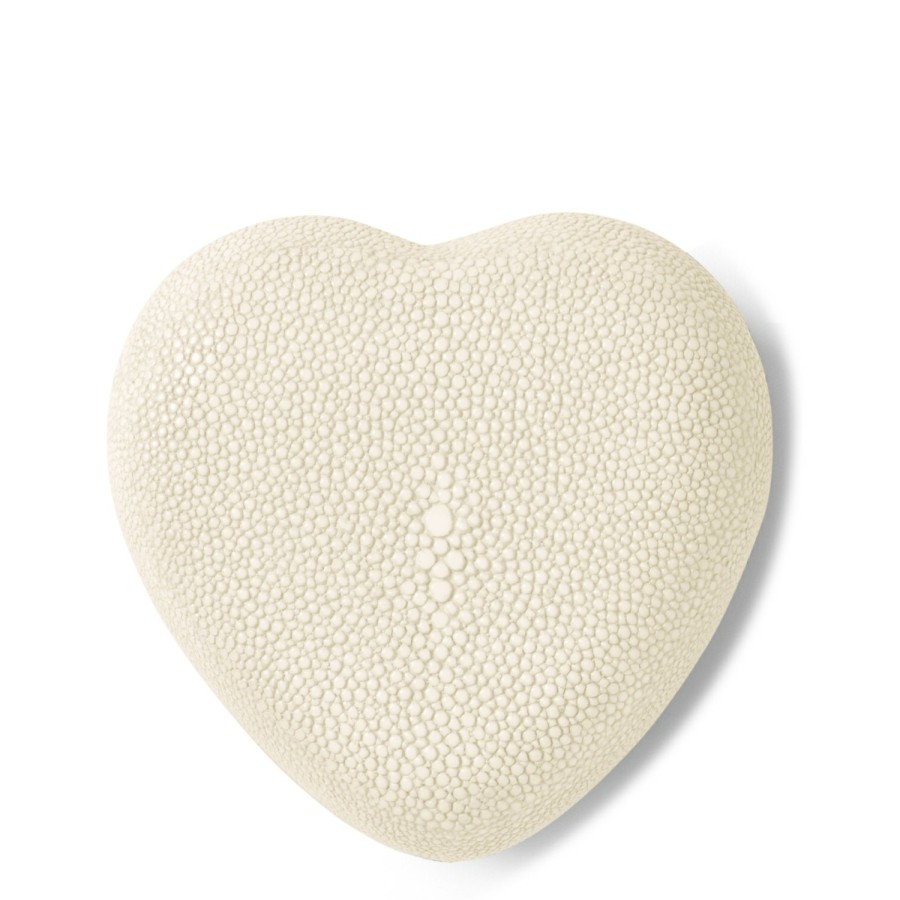 Home Decor AERIN Jewelry & Decorative Boxes | Shagreen Heart Box