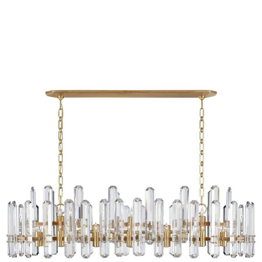 Lighting AERIN Chandeliers | Bonnington Large Linear Chandelier