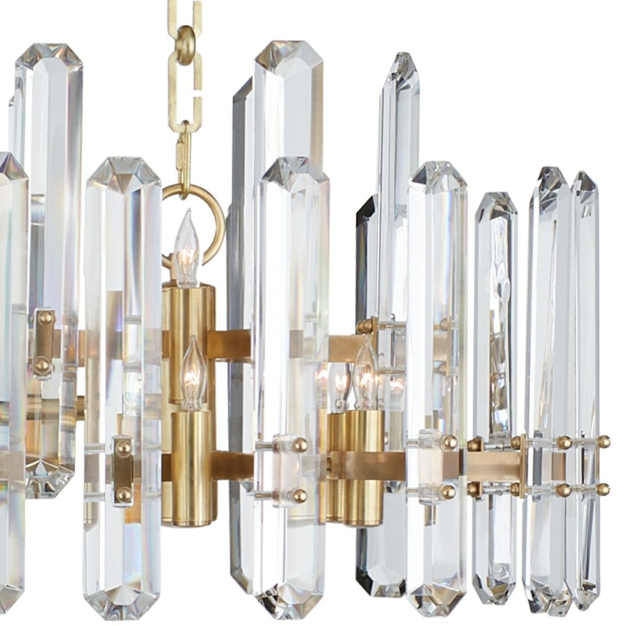 Lighting AERIN Chandeliers | Bonnington Large Linear Chandelier