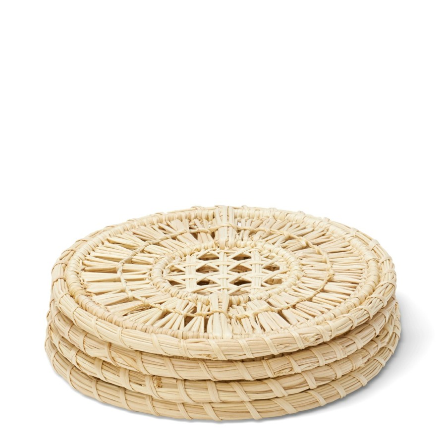 Tabletop & Bar AERIN Barware | Ada Raffia Coaster, Set Of 4