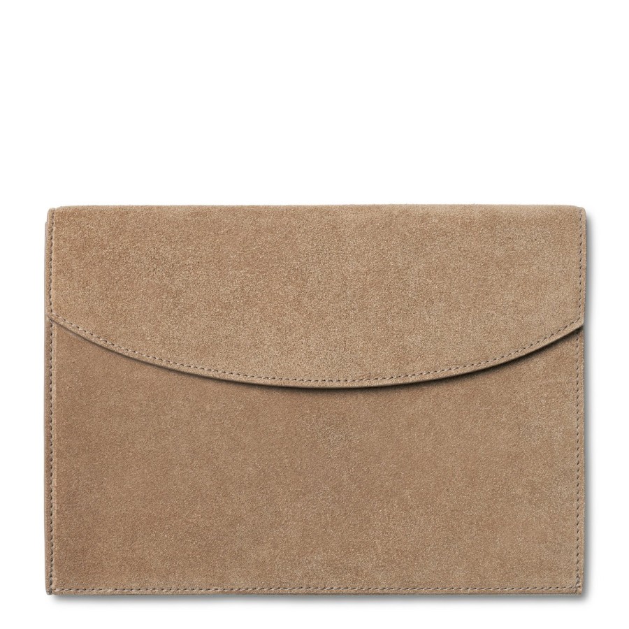 Fashion AERIN Clutches & Pouches | Suede Envelope Clutch