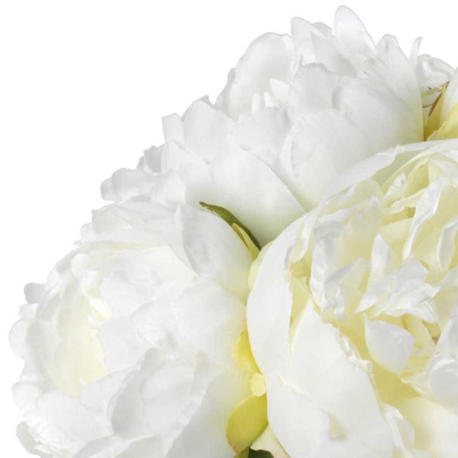 Home Decor AERIN x Diane James Floral Arrangements | White Peony And Calinda Round Vase