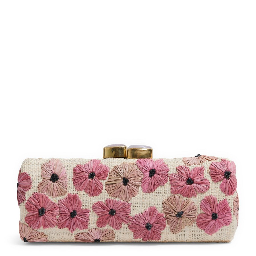 Fashion AERIN x Pamela Munson Clutches & Pouches | Wild Geranium Embroidered Clutch