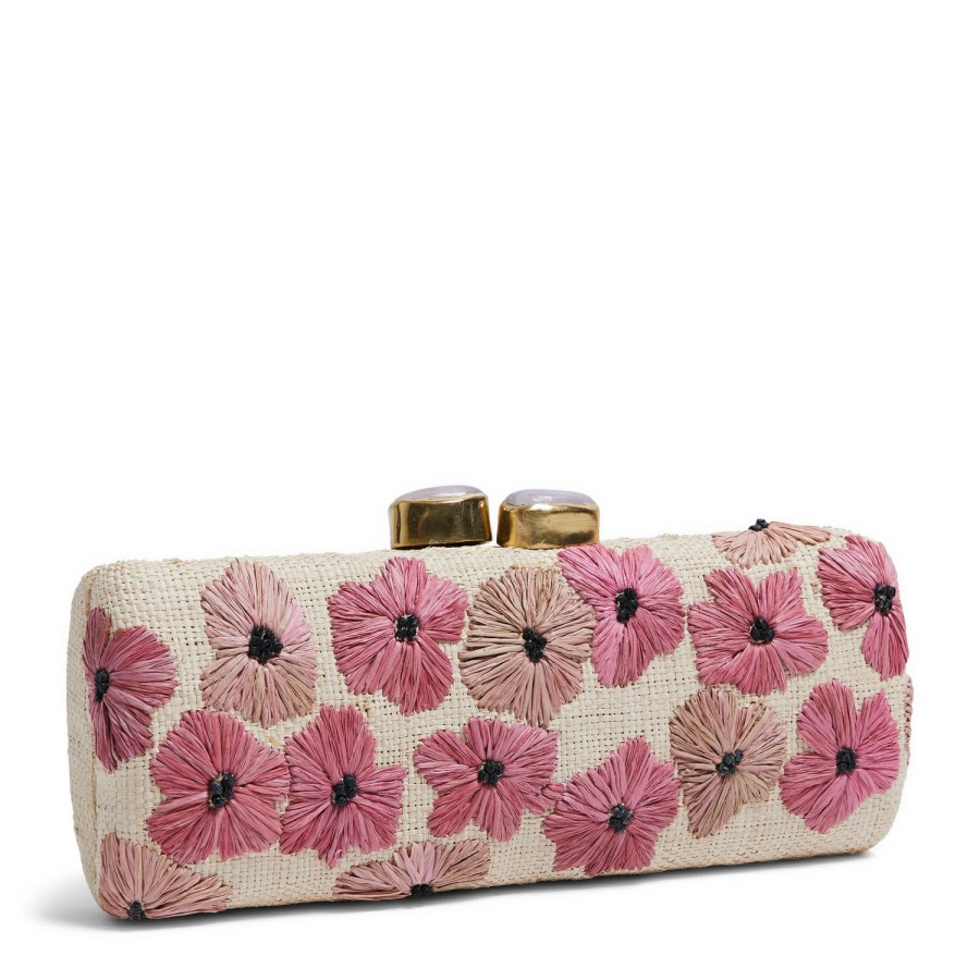 Fashion AERIN x Pamela Munson Clutches & Pouches | Wild Geranium Embroidered Clutch