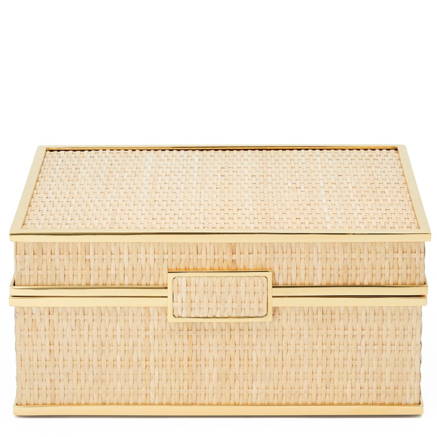 Home Decor AERIN Jewelry & Decorative Boxes | Colette Cane Jewelry Box