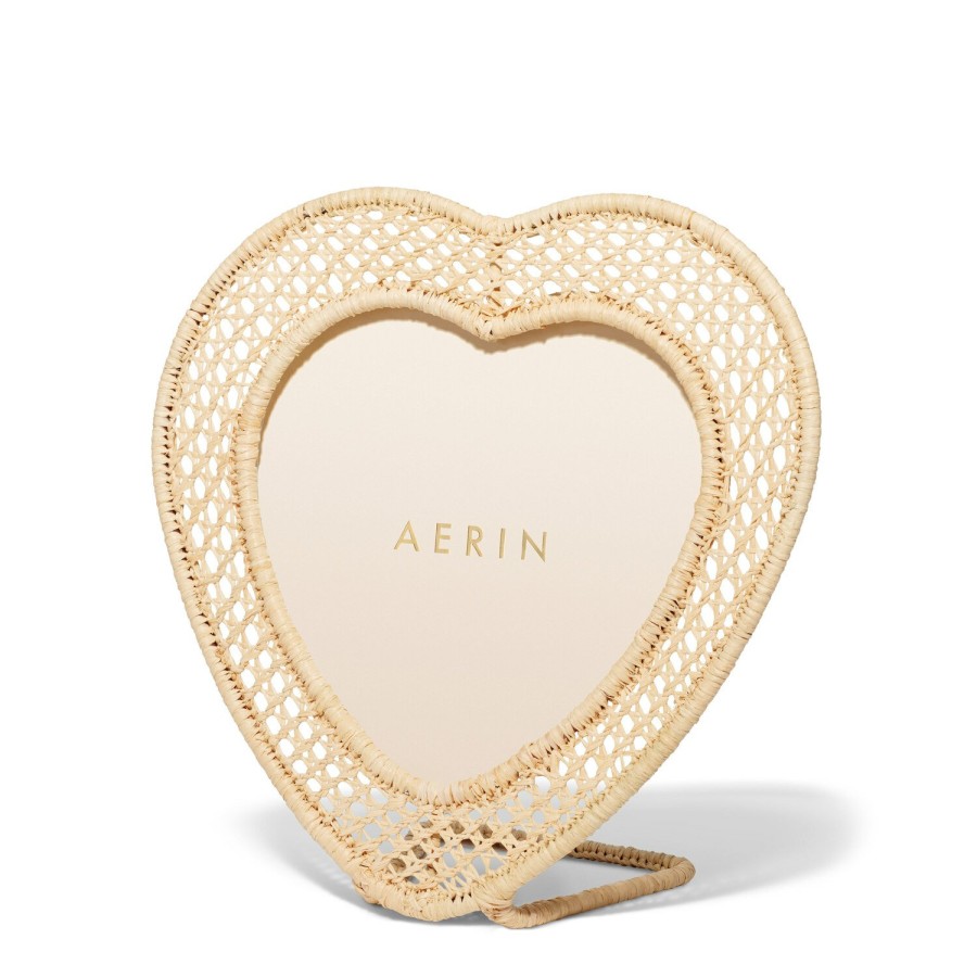 Home Decor AERIN Picture Frames | Raffia Heart Frame