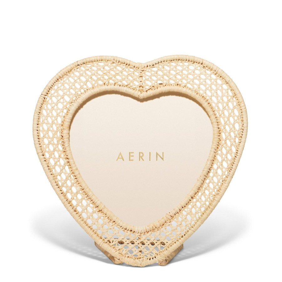 Home Decor AERIN Picture Frames | Raffia Heart Frame