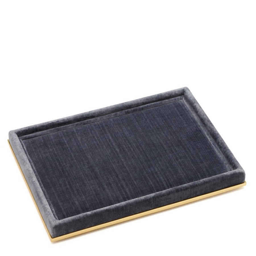 Home Decor AERIN Decorative Trays | Valentina Velvet Rectangular Tray