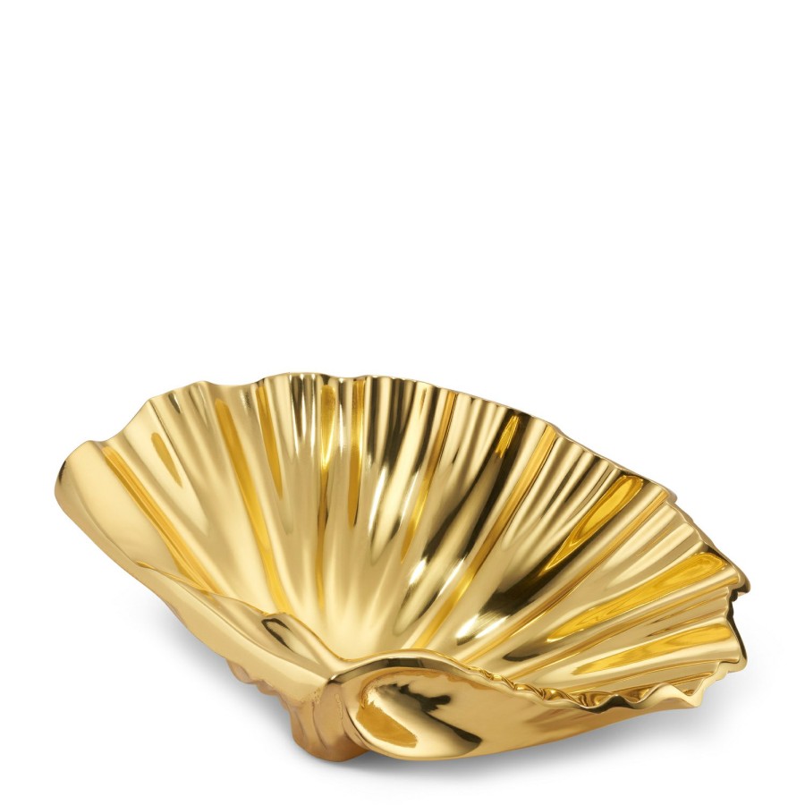 Home Decor AERIN Decorative Bowls & Dishes | Brass Shell Vide Poche