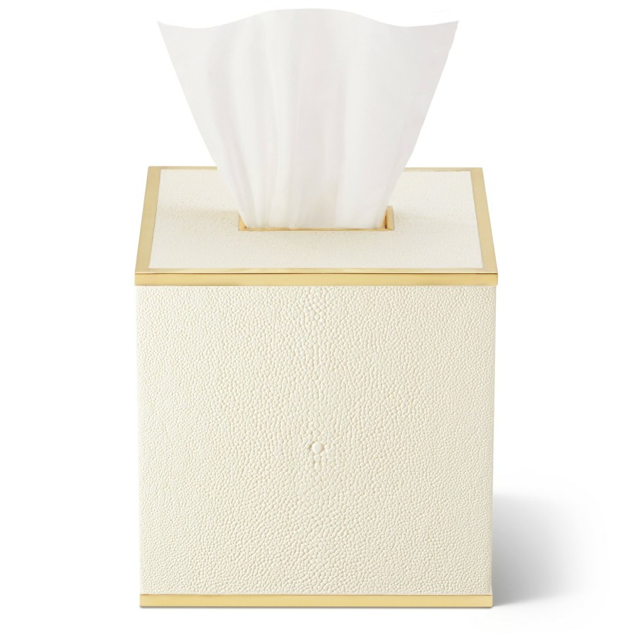 Home Decor AERIN Bathroom Decor | Classic Shagreen Tissue Box Cover