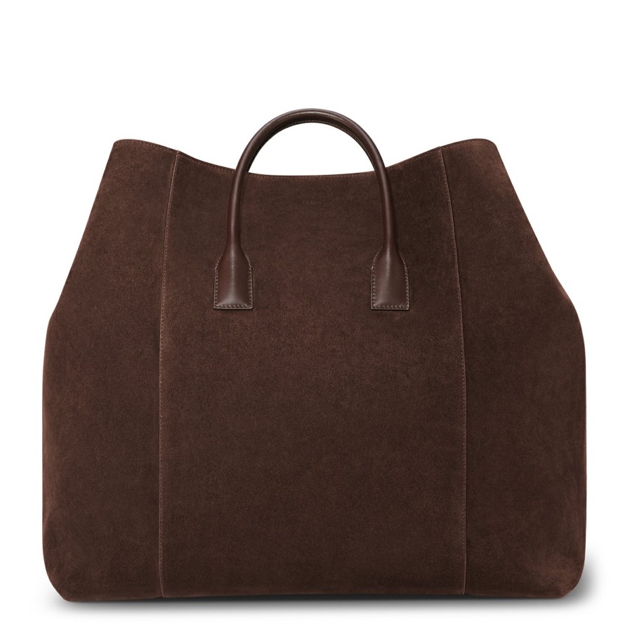 Fashion AERIN Handbags, Purses & Totes | Suede Oversized Weekender