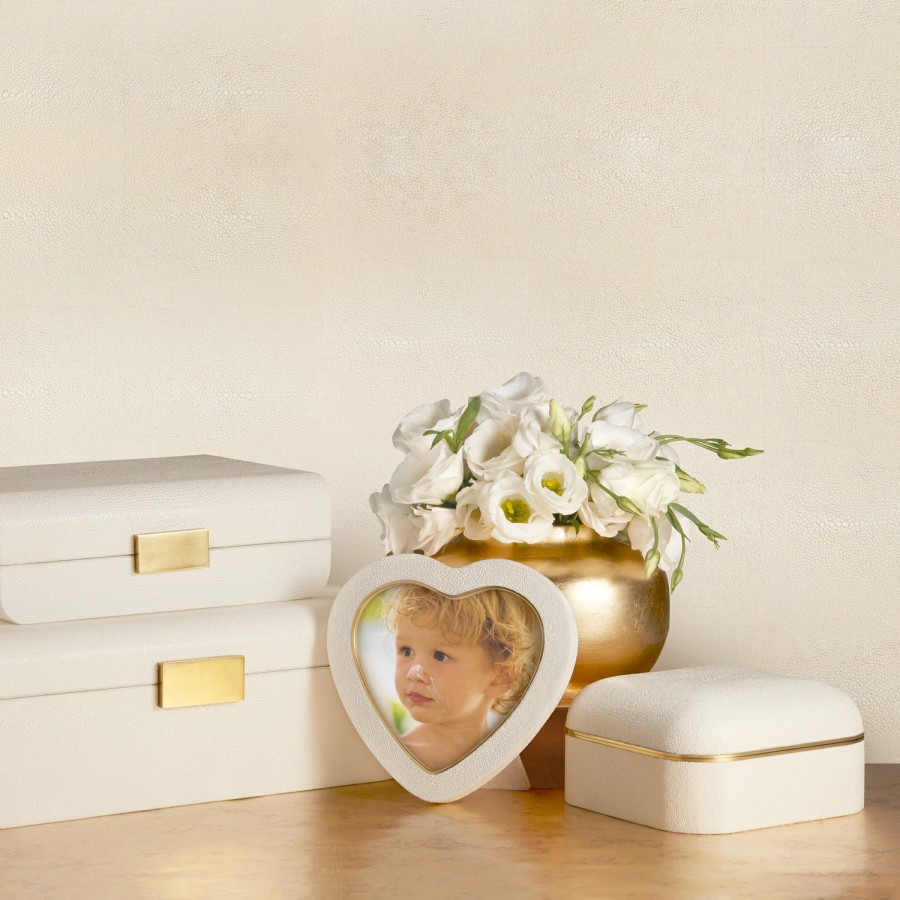 Home Decor AERIN Picture Frames | Shagreen Heart Frame