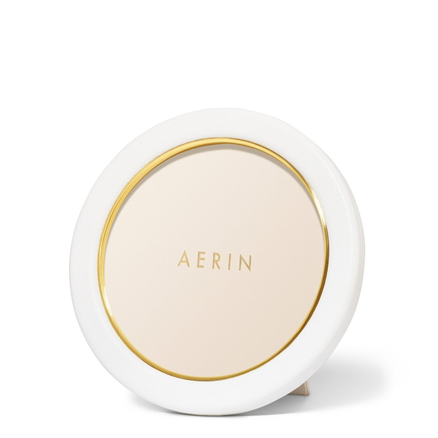 Home Decor AERIN Picture Frames | Piero Leather Round Frame