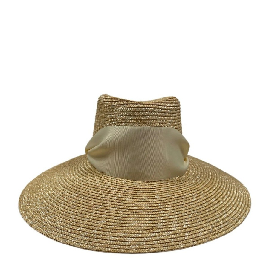 Fashion Sarah Bray Beachwear | Poppy Sun Hat With Natural Grosgrain Ribbon