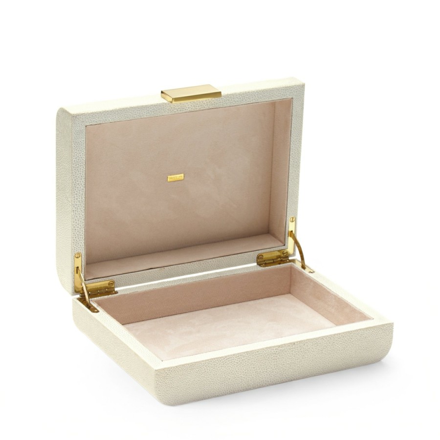 Home Decor AERIN Jewelry & Decorative Boxes | Modern Shagreen Small Jewelry Box