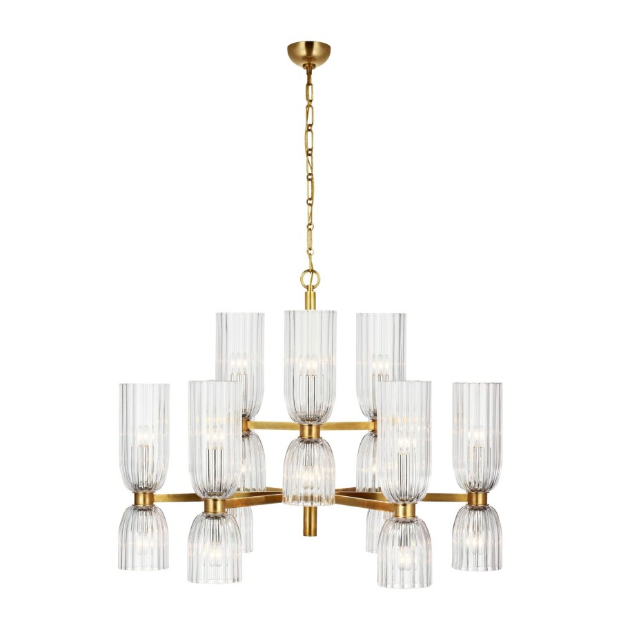 Lighting AERIN Chandeliers | Asalea Medium Two-Tier Chandelier