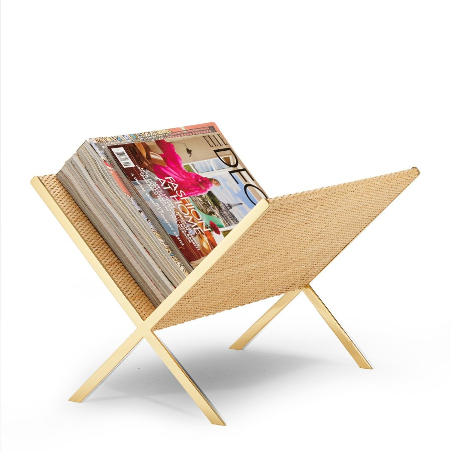 Home Decor AERIN Furniture | Colette Cane Magazine Rack