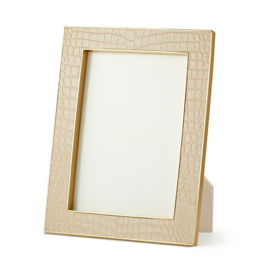 Home Decor AERIN Picture Frames | Classic Croc Leather Frame