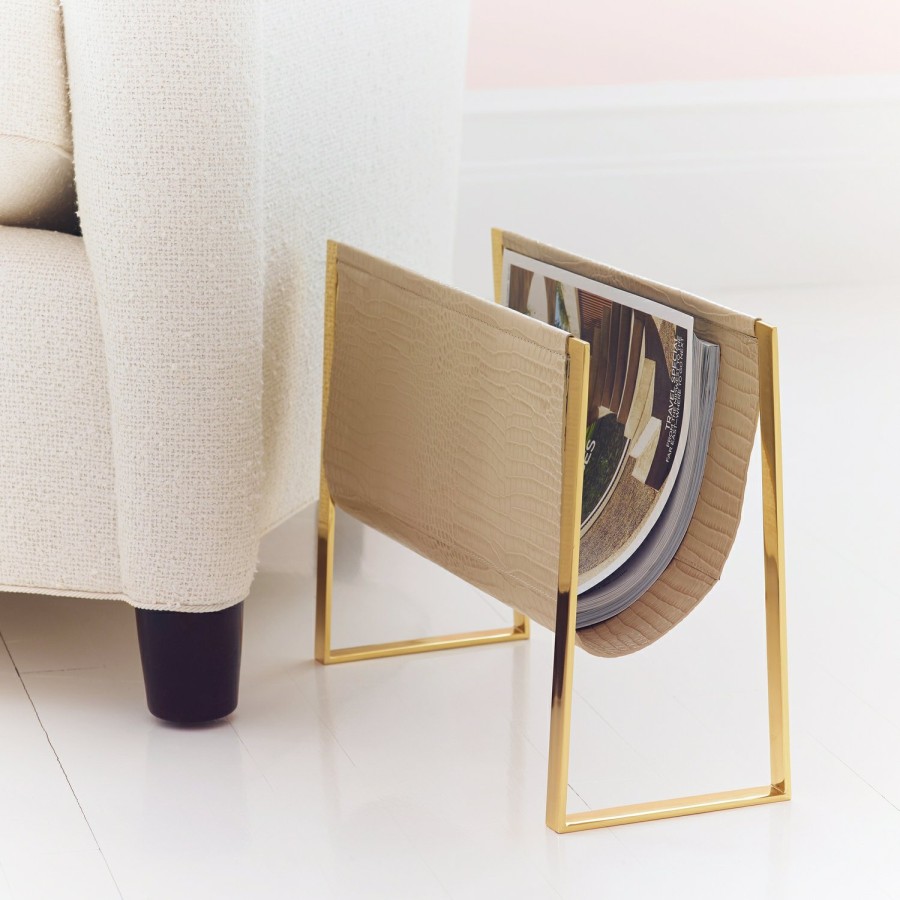 Home Decor AERIN Furniture | Classic Croc Magazine Rack