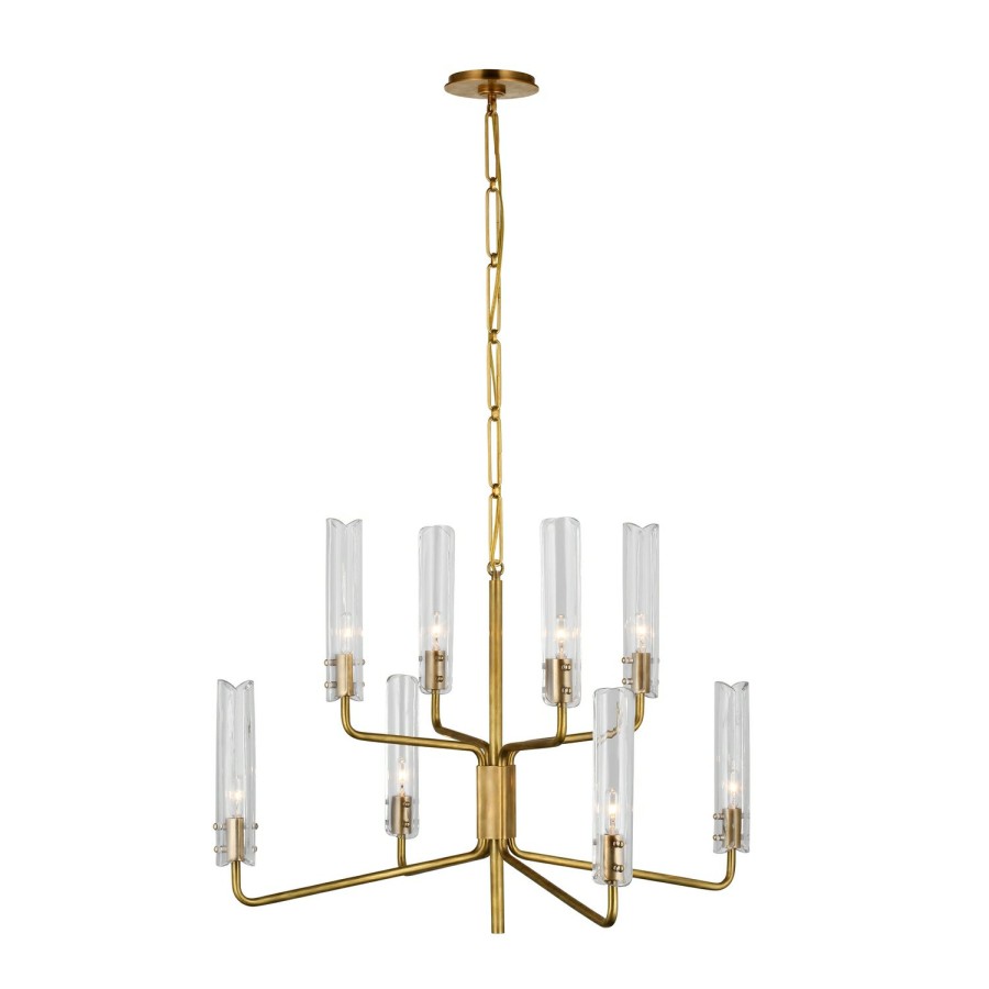 Lighting AERIN Chandeliers | Casoria Medium Two-Tier Chandelier