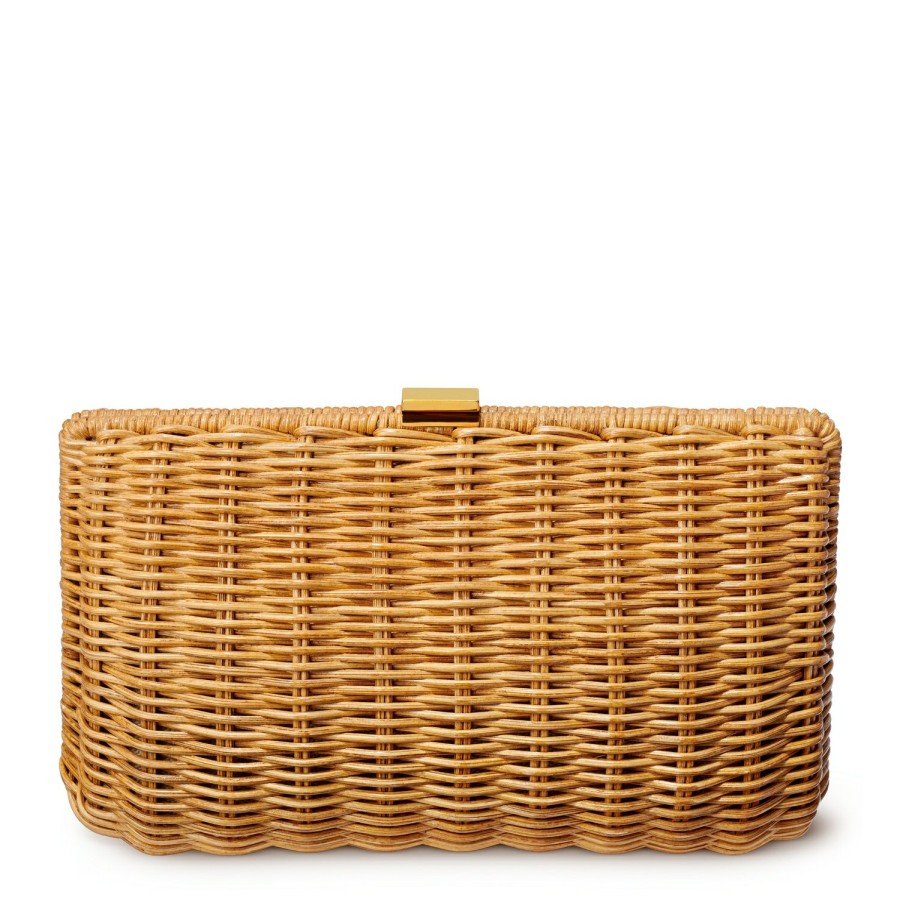 Fashion AERIN Clutches & Pouches | Adelina Wicker Clutch