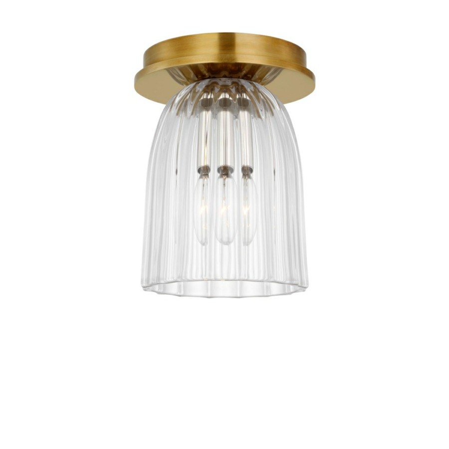 Lighting AERIN Flush Mount Lights | Asalea 5" Solitaire Flush Mount