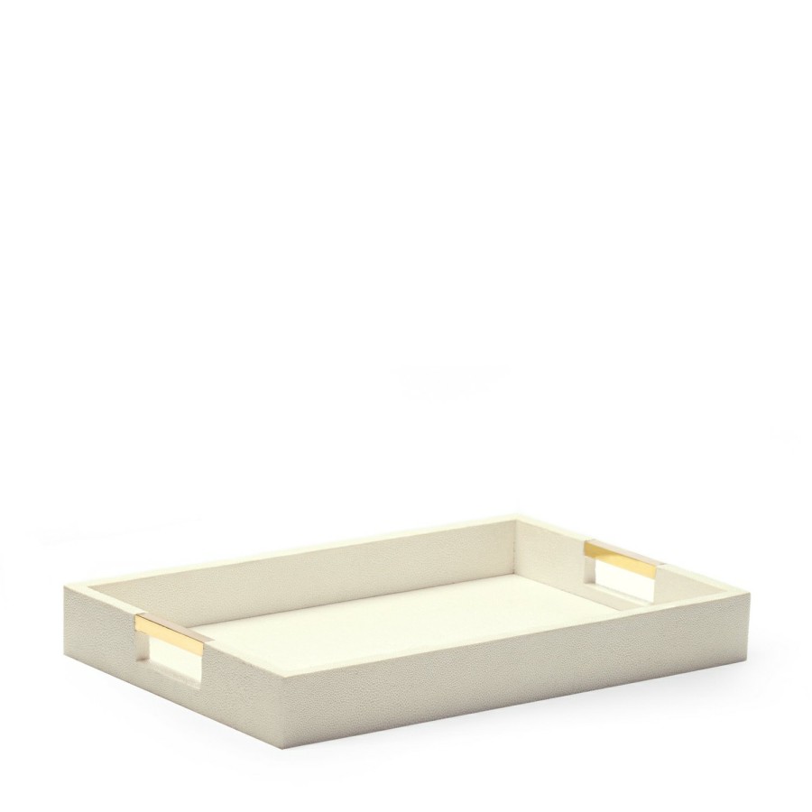 Home Decor AERIN Office Accessories | Modern Shagreen Desk Tray