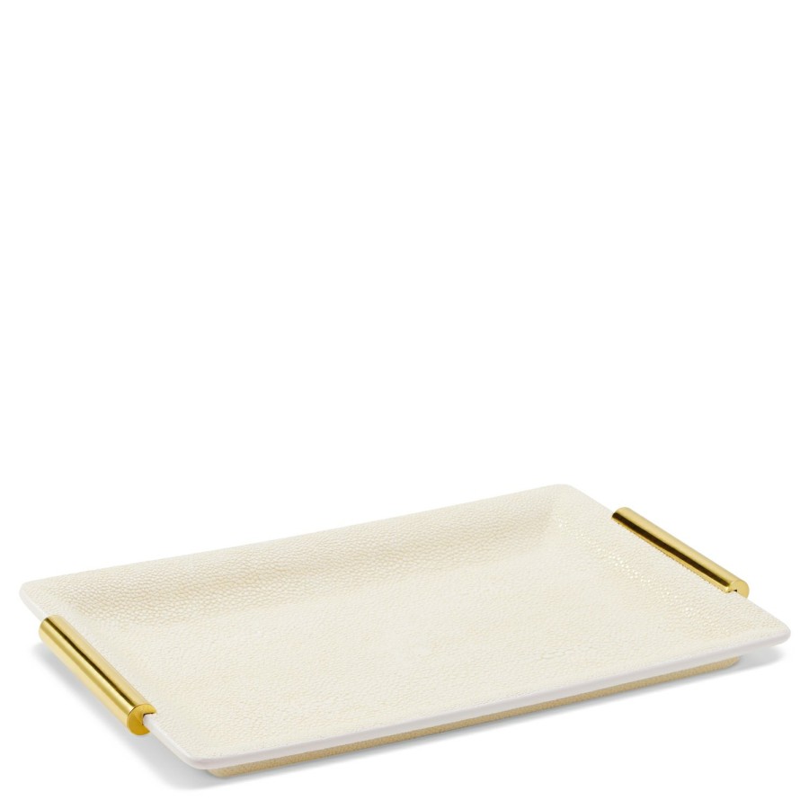 Home Decor AERIN Bathroom Decor | Shagreen Vanity Tray