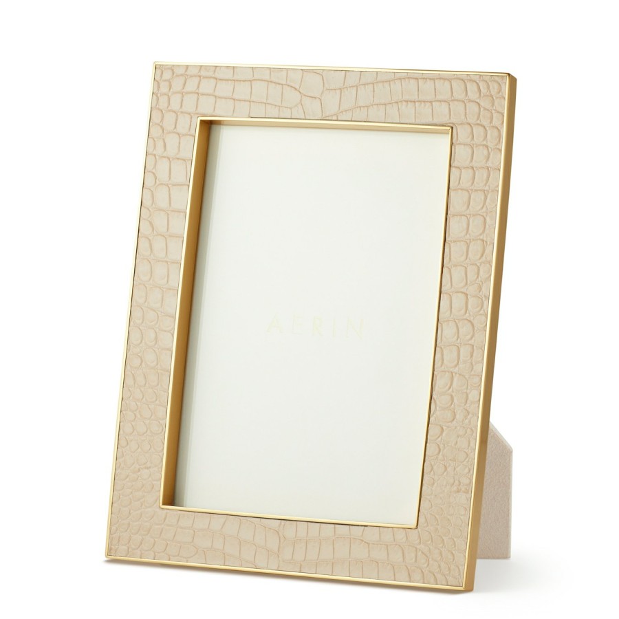 Home Decor AERIN Picture Frames | Classic Croc Leather Frame