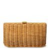 Fashion AERIN Beachwear | Adelina Wicker Clutch