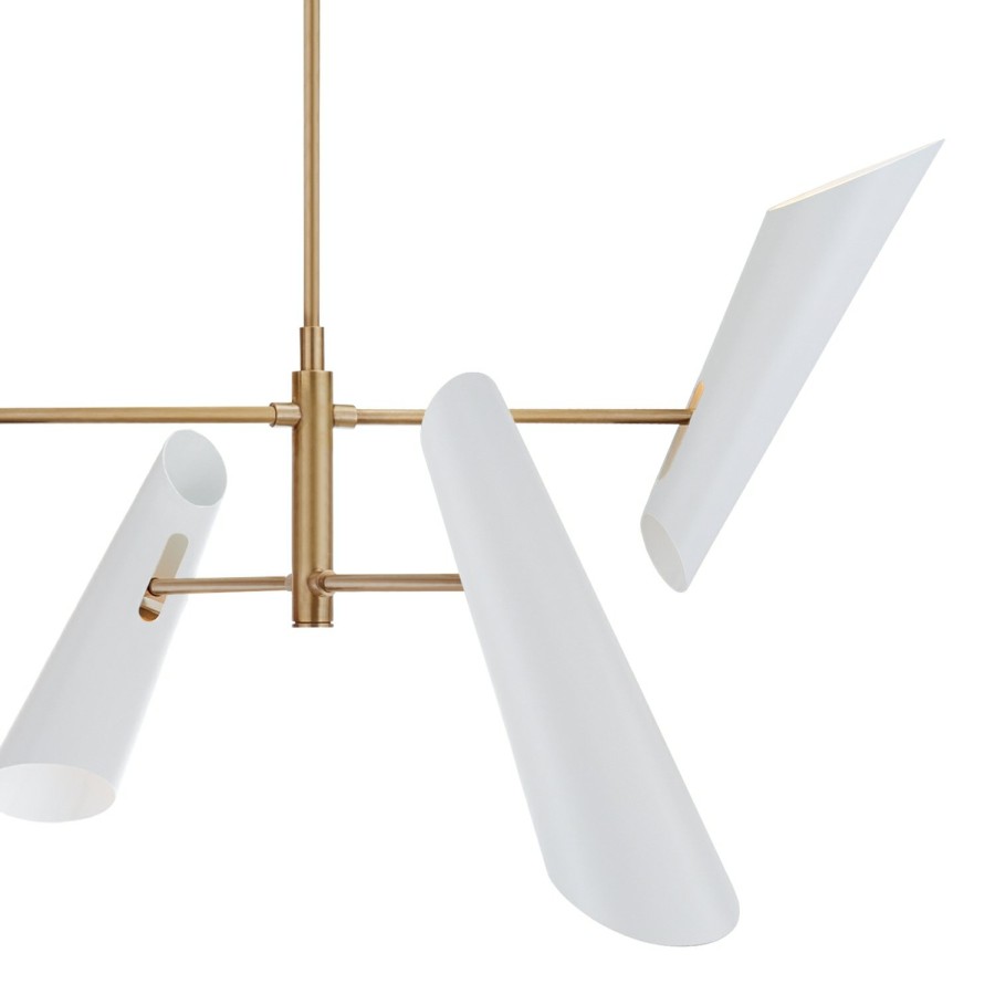 Lighting AERIN Chandeliers | Franca Small Pivoting Chandelier