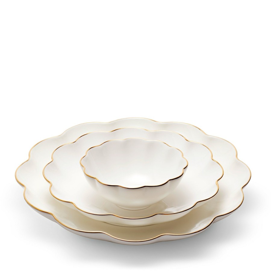 Home Decor AERIN Decorative Bowls & Dishes | Scalloped Nesting Dish, Set Of 3