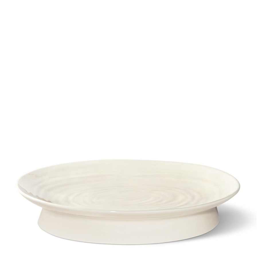 Tabletop & Bar AERIN Serveware | Allette Pedestal Oval Platter