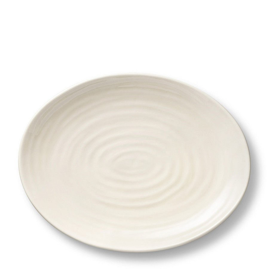 Tabletop & Bar AERIN Serveware | Allette Pedestal Oval Platter