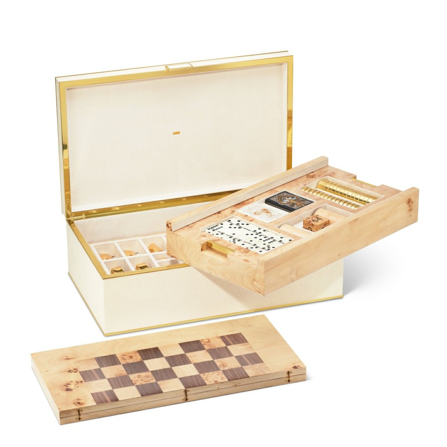 Home Decor AERIN Games | Classic Shagreen Game Set